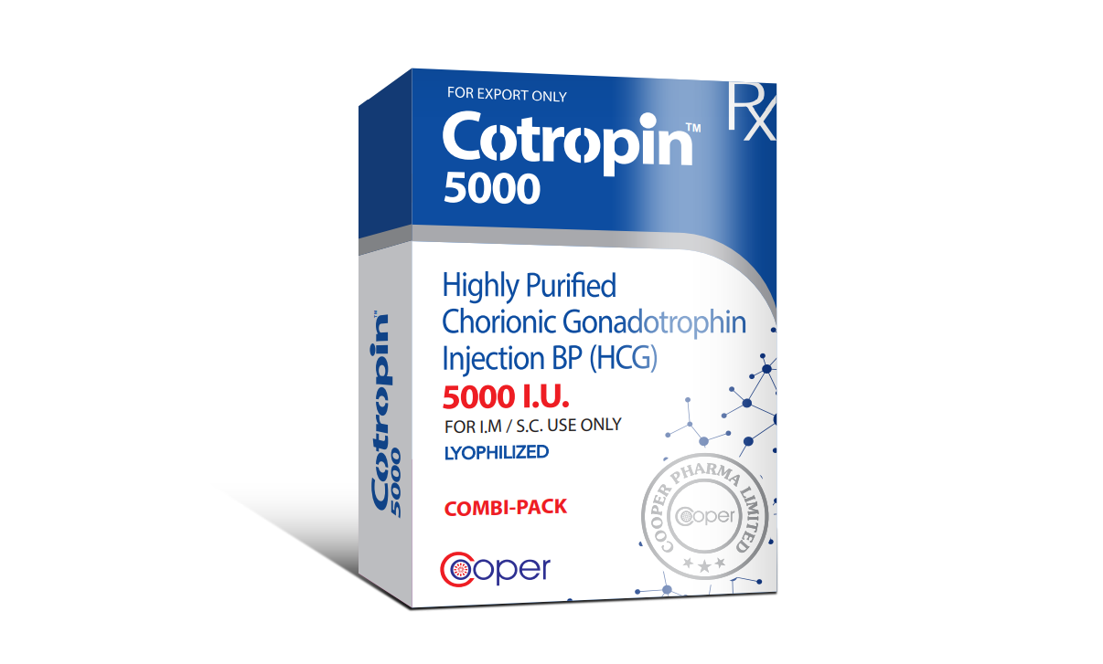 Manufacturers of COTROPIN 5000 - Human Chorionic Gonadotropin, HCG ...