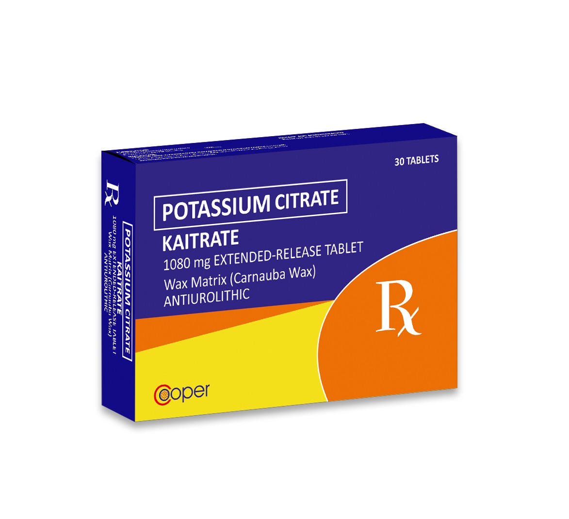 Potassium Citrate Tablets 1080/1620 mg (KAITRATE)